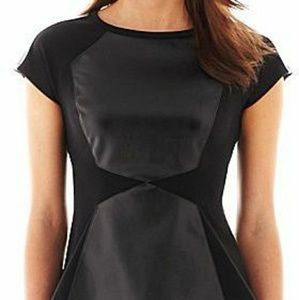 Worthington Black peplum top